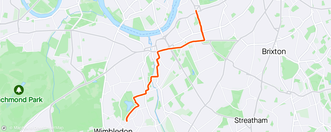 Map of the activity, This Run had its Ups and Downs