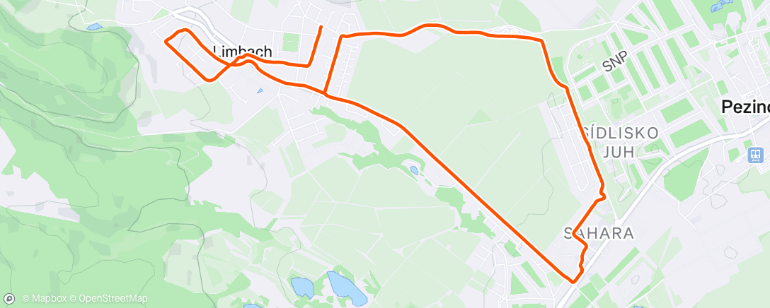 Map of the activity, Evening E-Bike Ride