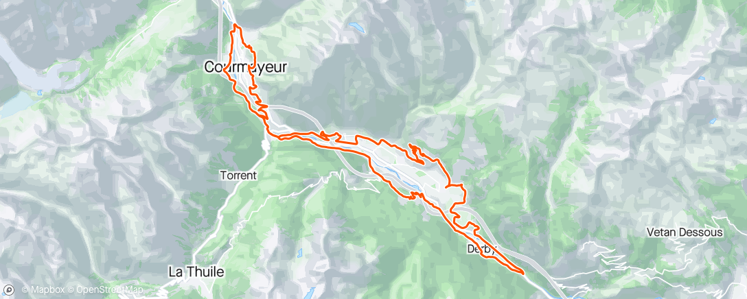 Map of the activity, MTB-VENTACCIO, FREDDO E FACCIA A FACCIA SUPER RAVVICINATO CON UN LUPO🐺 Sessione di mountain biking mattutina