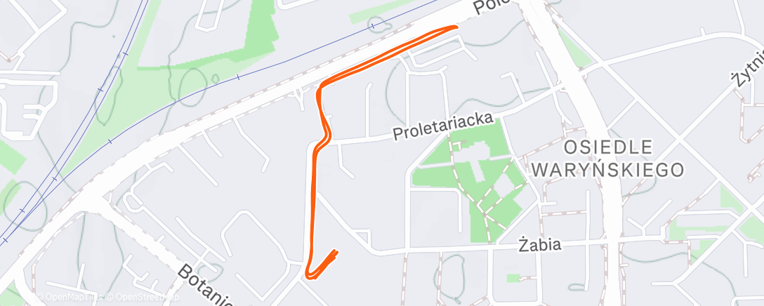 Map of the activity, Evening walk 💨