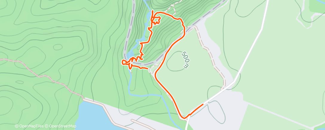 Map of the activity, Lunch Walk
