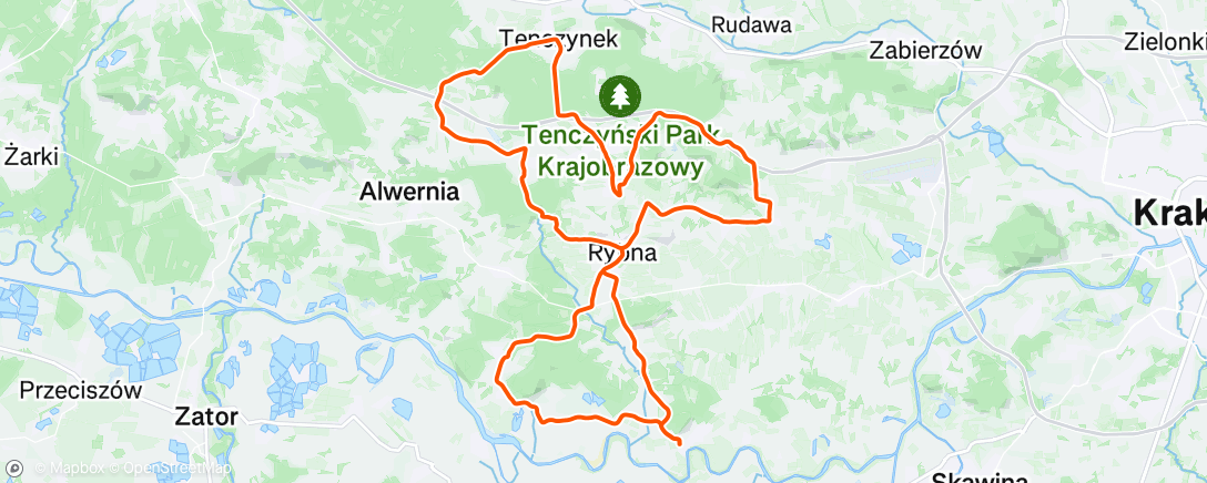 Map of the activity, Afternoon Ride