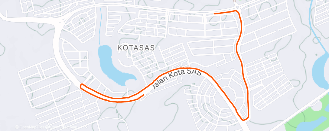 Map of the activity, Night Run