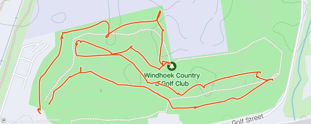Mapa da atividade, Afternoon Golf