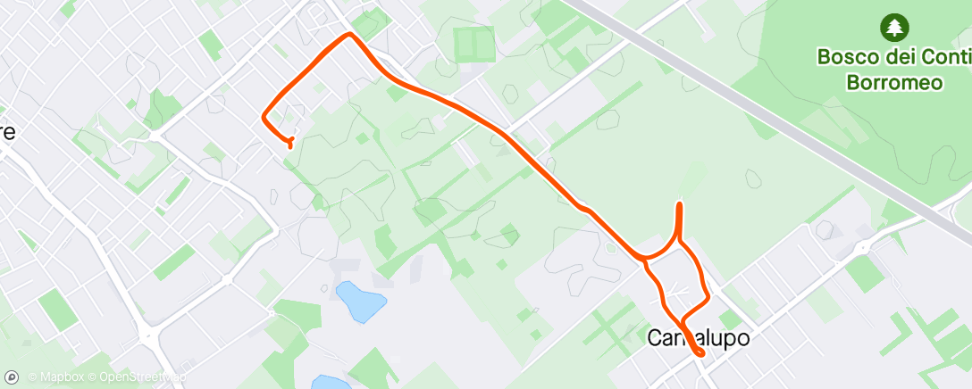 Map of the activity, Morning Walk