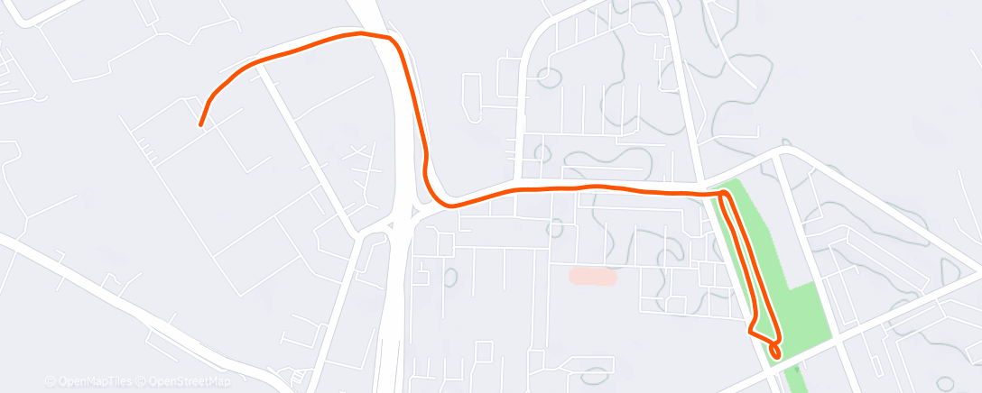 Map of the activity, Утренний забег