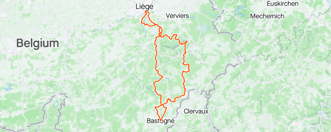 Map of the activity, Liège Bastogne Liége 🇧🇪 😵