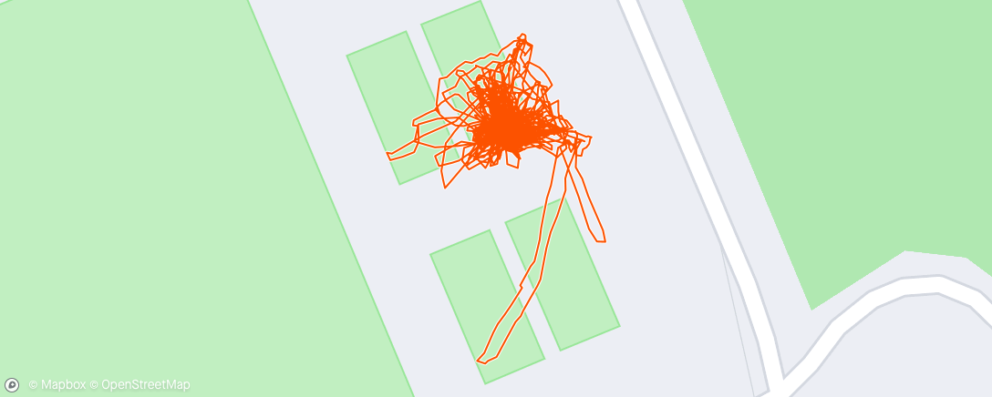 Map of the activity, Tennis with Tyler