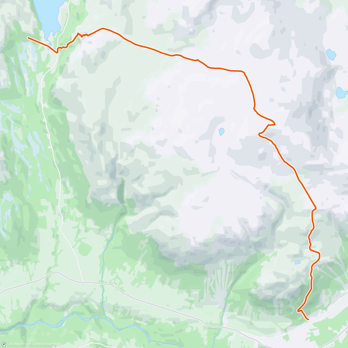 Map of the activity, Fra hytta over Blåøret til Oppdal på rando🌞