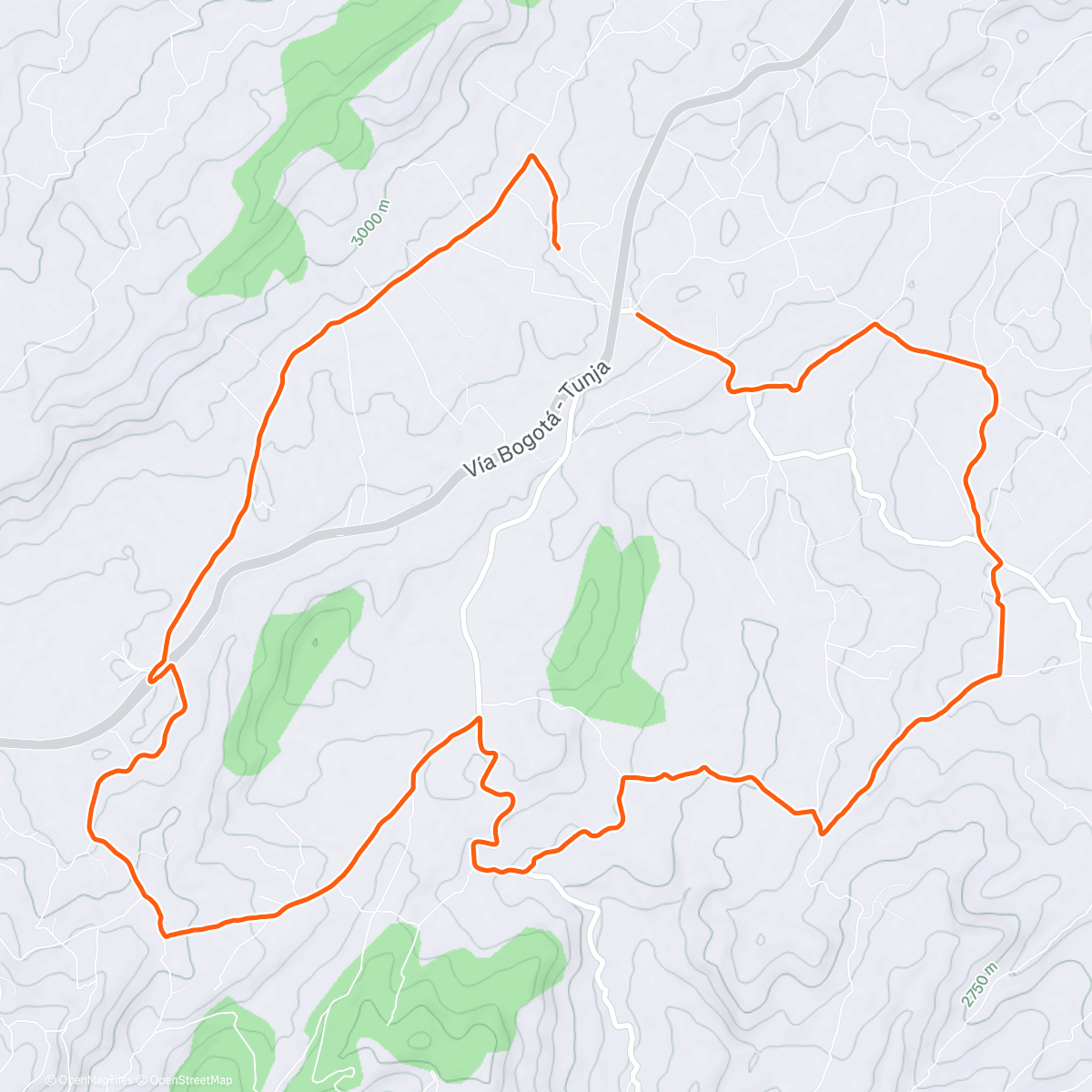 Map of the activity, La primera del 2026 con buenos amigos