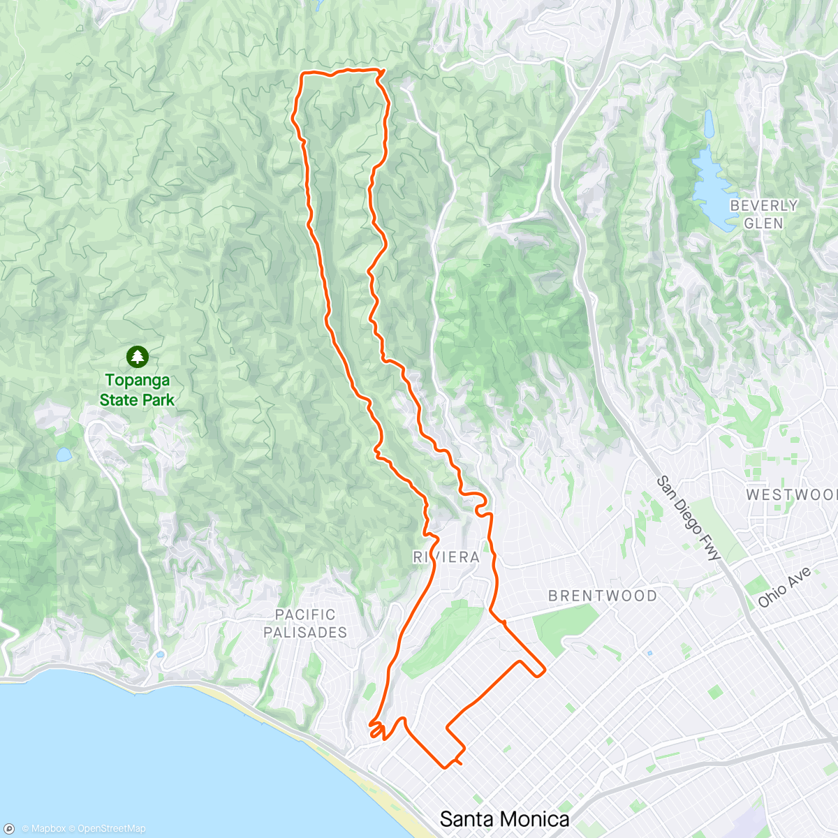Map of the activity, It was less muddy than expected.