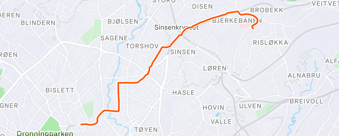 Map of the activity, Afternoon Ride