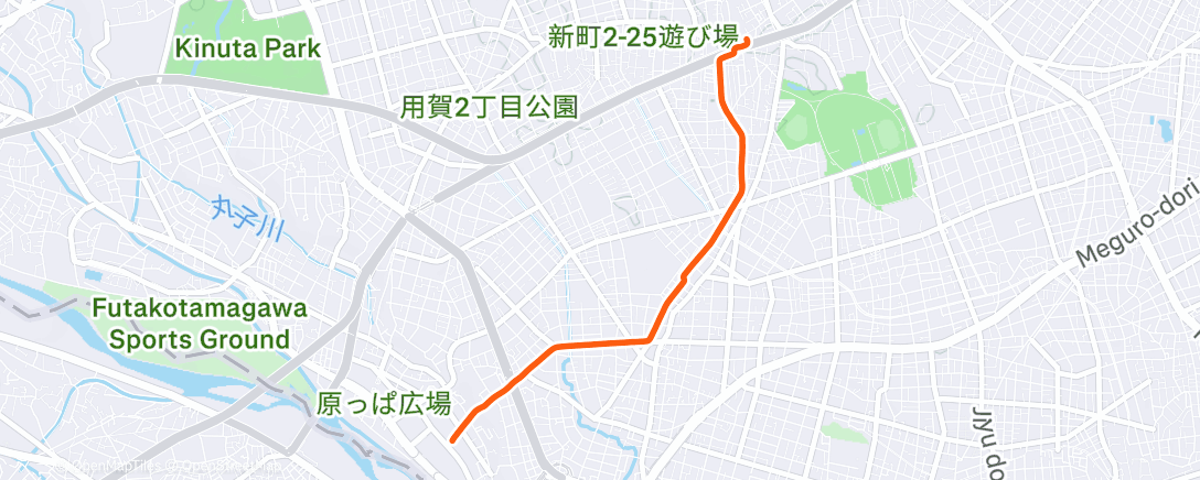 Map of the activity, Lunch Ride