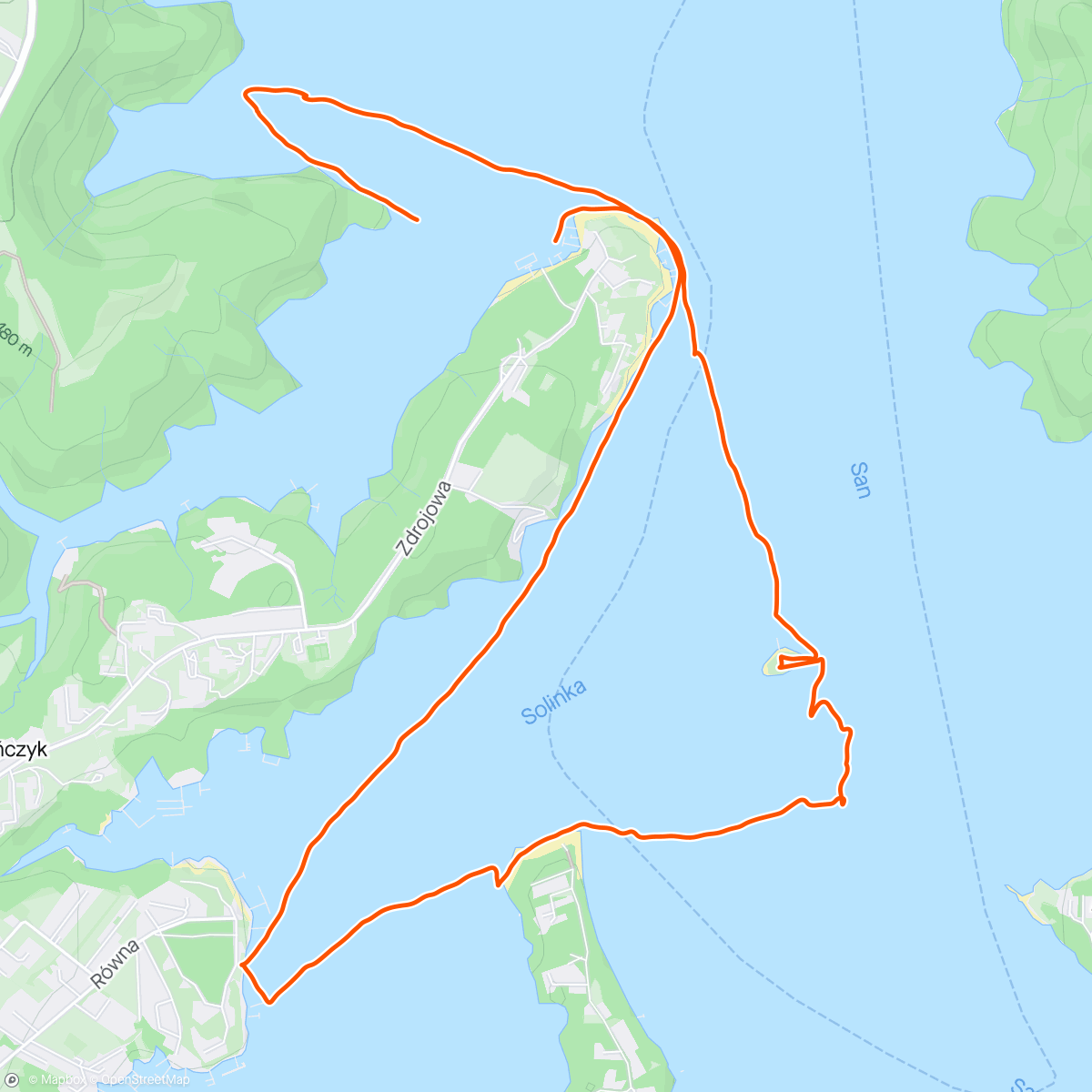 Karte der Aktivität „Morning Kayaking”