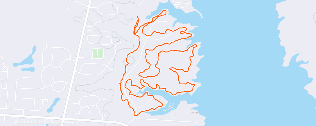 Map of the activity, Afternoon Hike