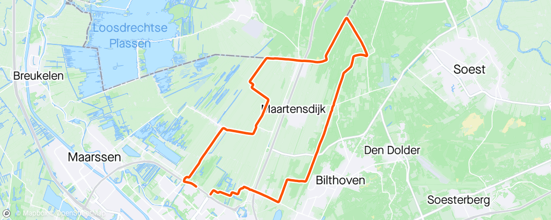 Map of the activity, Loslopend wild