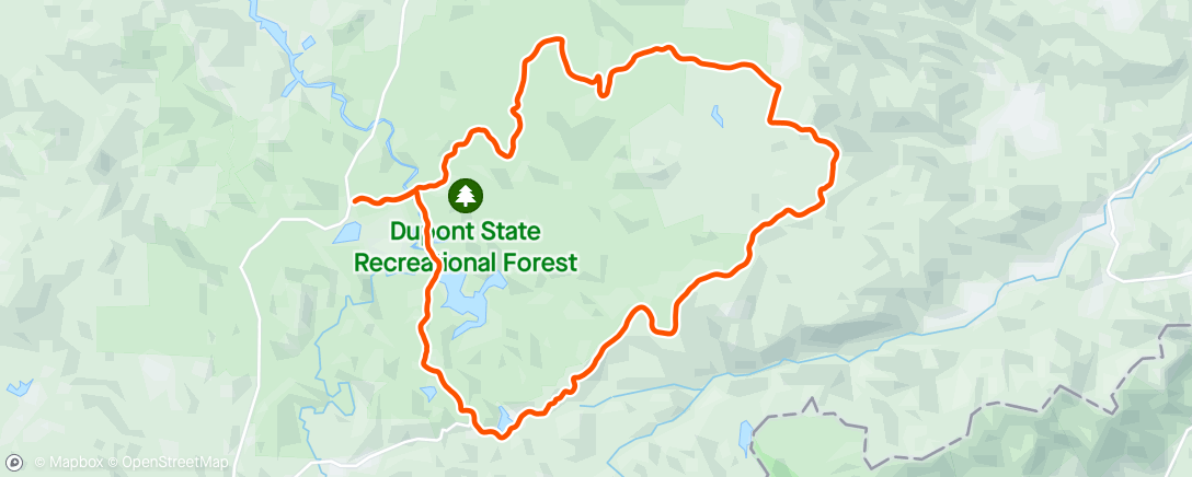 Mapa da atividade, DuPont Gravel Ride with Meredith