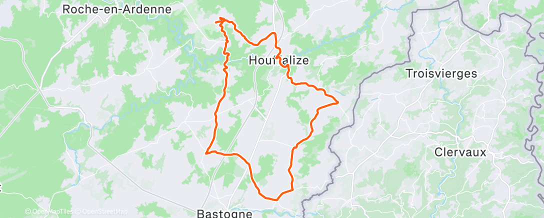 Map of the activity, Sortie vélo dans l'après-midi