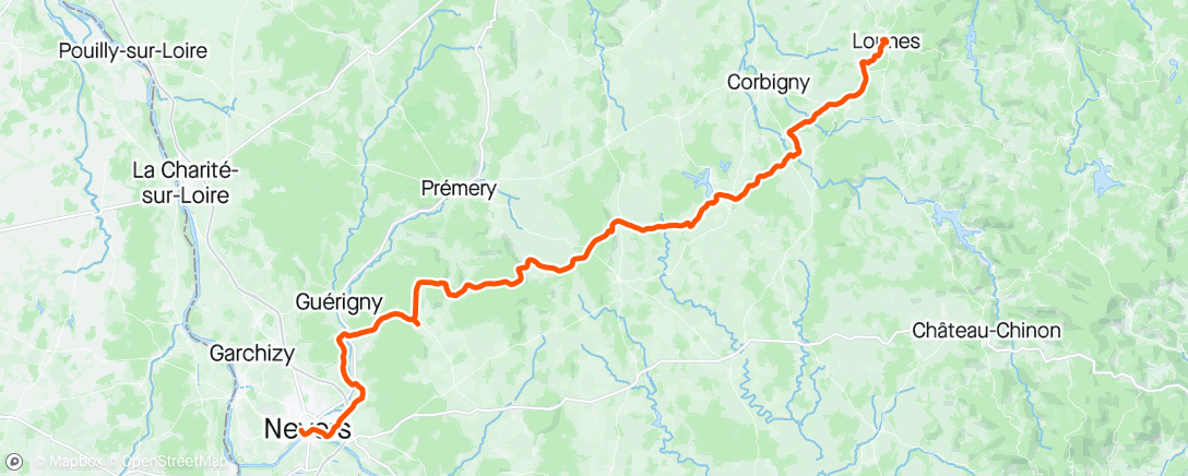 Map of the activity, Route des Grands lacs du Morvan - VTC 🔌 Jour 1/3 😎
