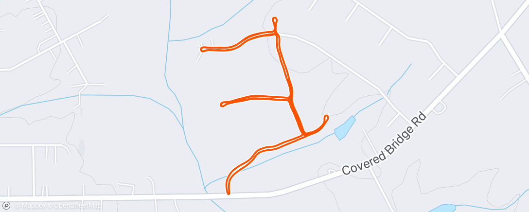 Map of the activity, Afternoon Run