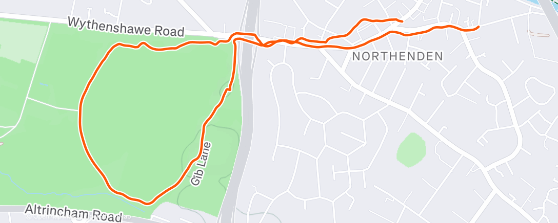 Map of the activity, Lunch Run