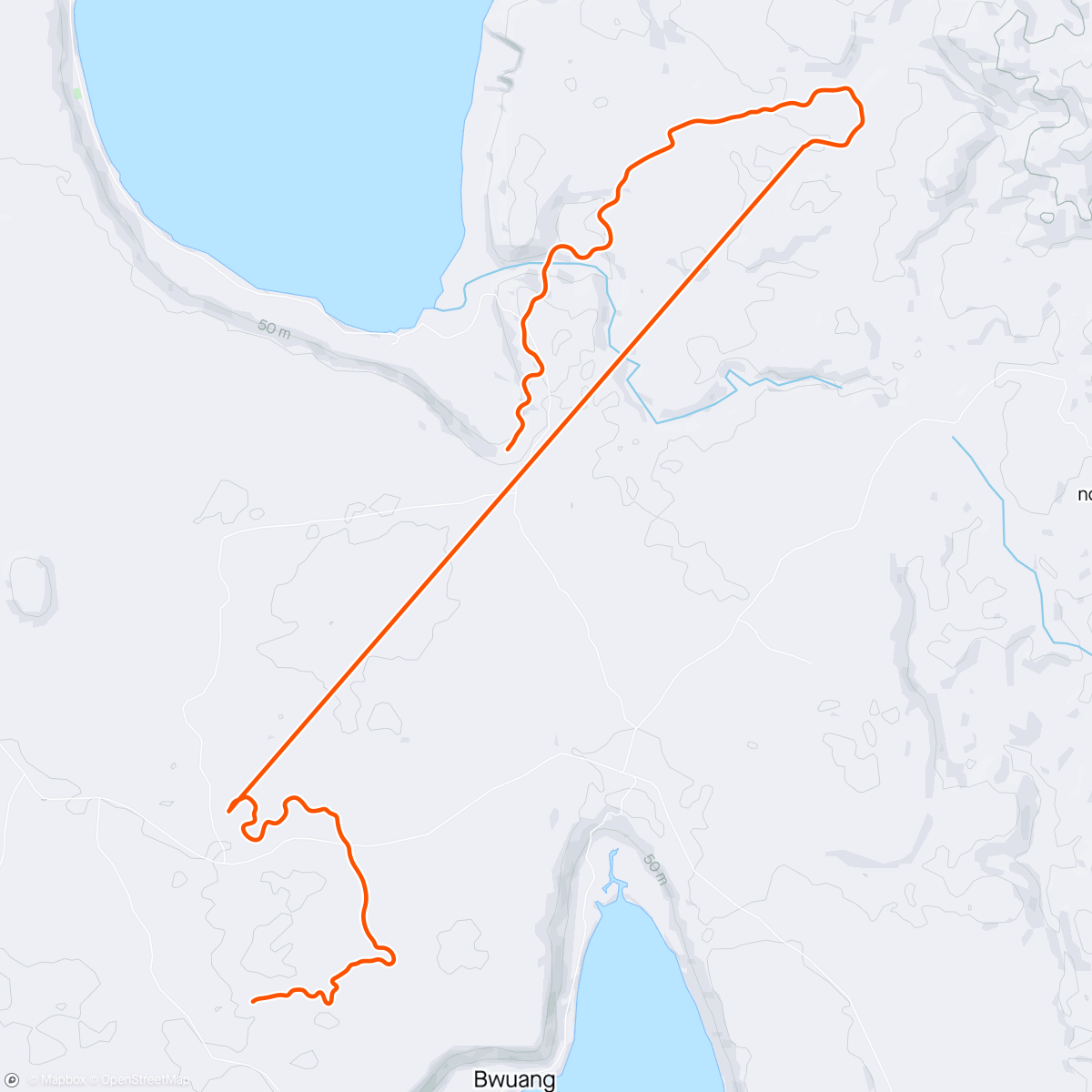 Mapa da atividade, Zwift - Pacer Group Ride: Island Hopper in Makuri Islands with Miguel