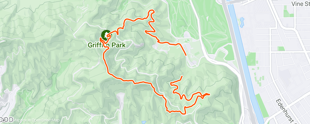 Map of the activity, Morning Hike