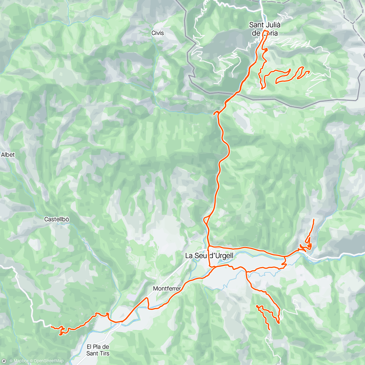 Map of the activity, 122: altitude day 2