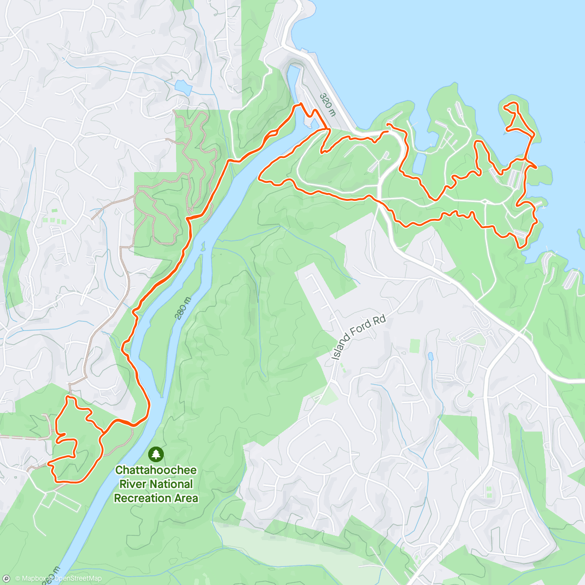 Map of the activity, Exploring new trails with Hon