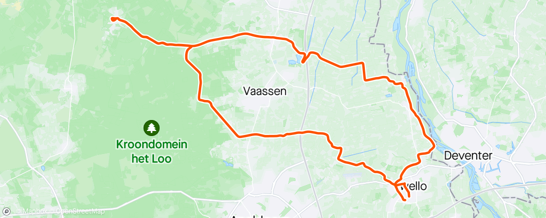 Map of the activity, Rondje Vierhouten