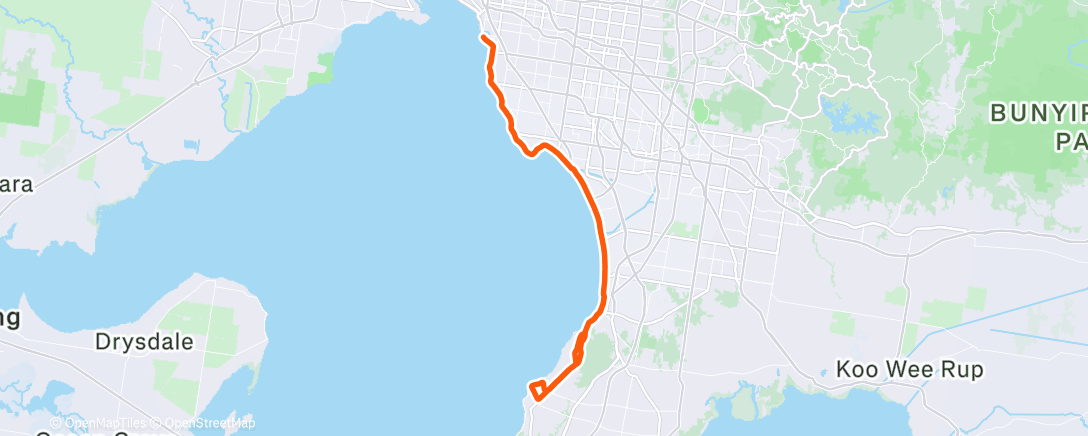 Map of the activity, Morning Ride