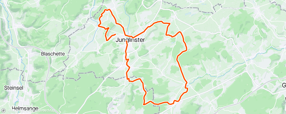 Map of the activity, Morning MTB