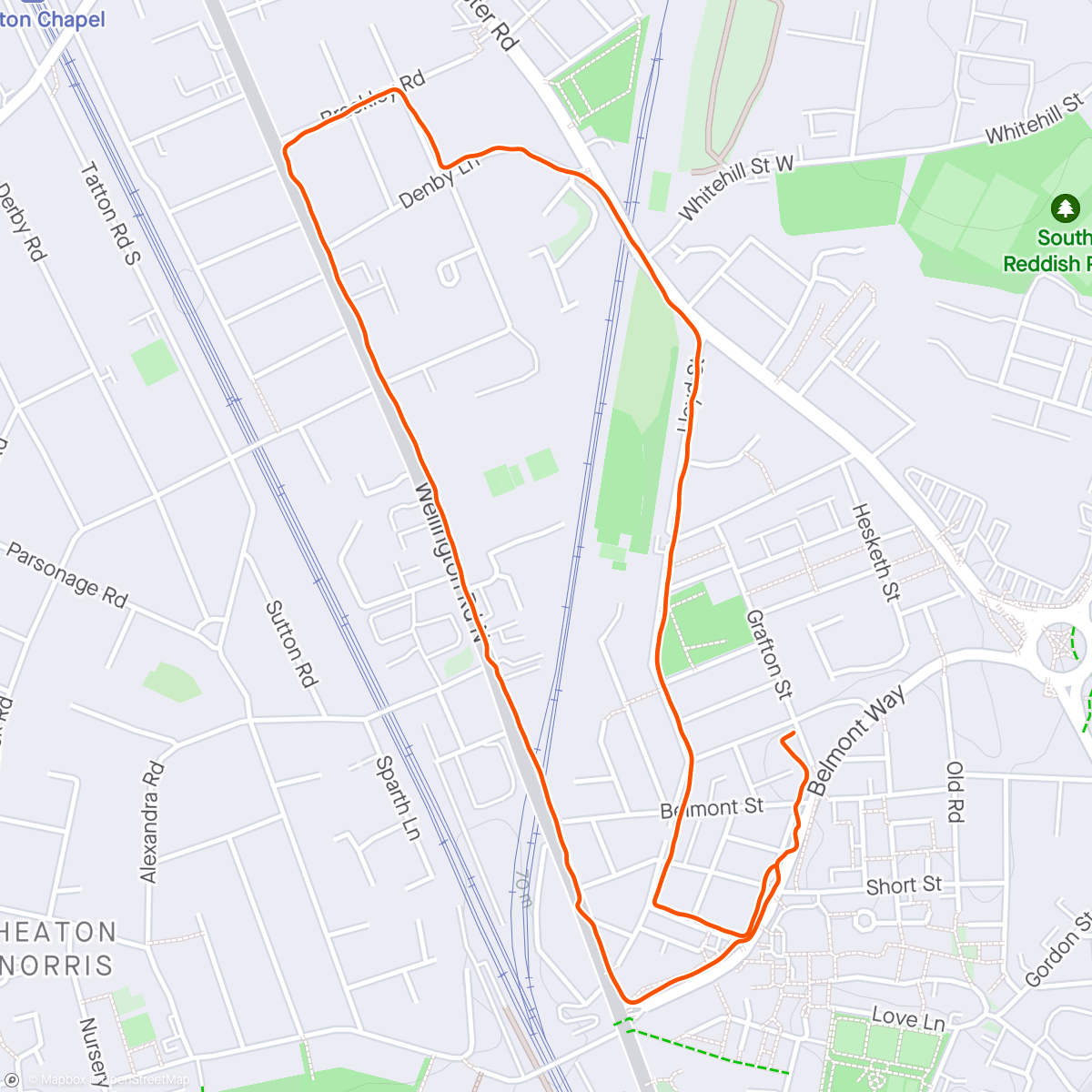 Map of the activity, Afternoon Run with Trudy,Ben Kay Darcie and Lola