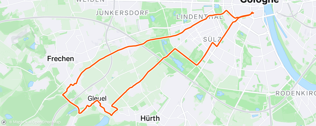 Map of the activity, Morning loop