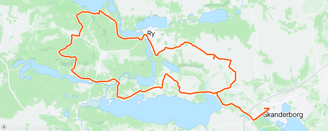 Map of the activity, Rigtig hyggelig gravel-onsdag
