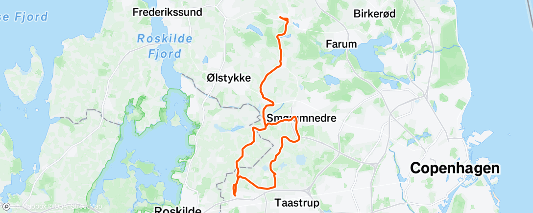 Map of the activity, Morning Ride