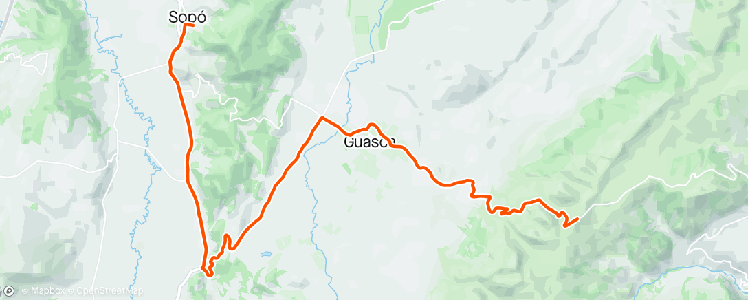 Map of the activity, Cuchilla 🌅🌬️🌬️😰