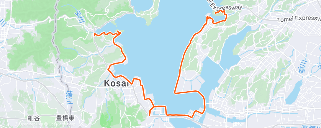 Map of the activity, 朝のランニング