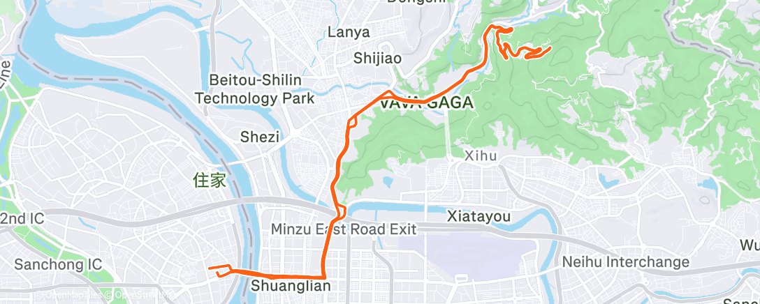 Карта физической активности (Morning Ride)