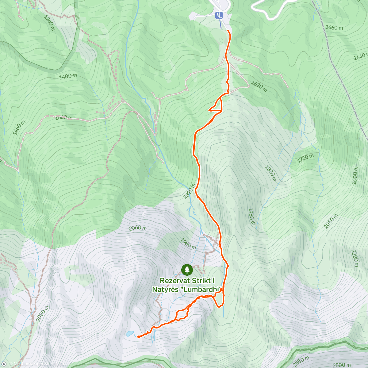 Map of the activity, Morning Hike