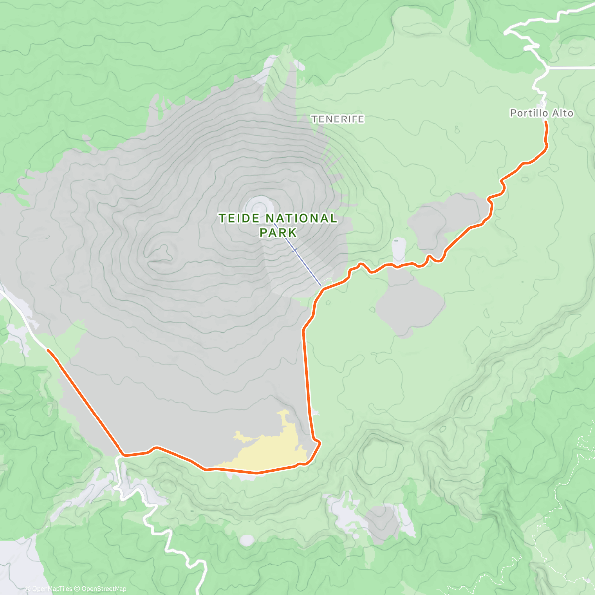 Map of the activity, ROUVY - Pico del Teide | Tenerife