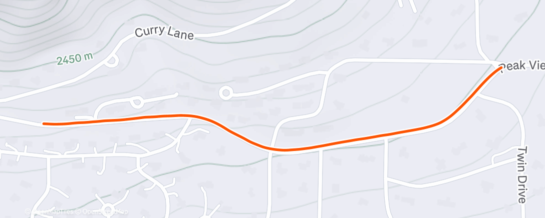 Map of the activity, Morning Run