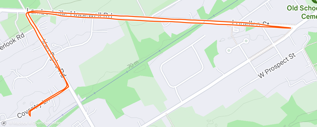 Map of the activity, Morning Trail Run