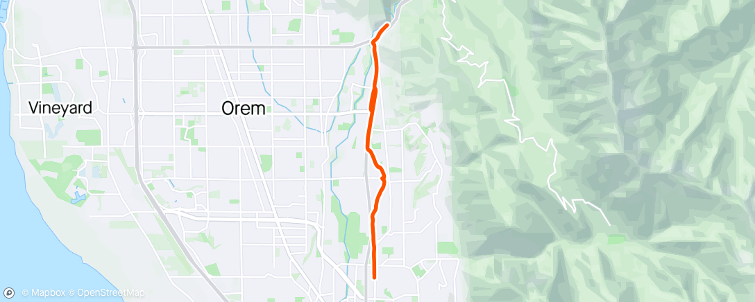 Map of the activity, Farthest run in like 3 years