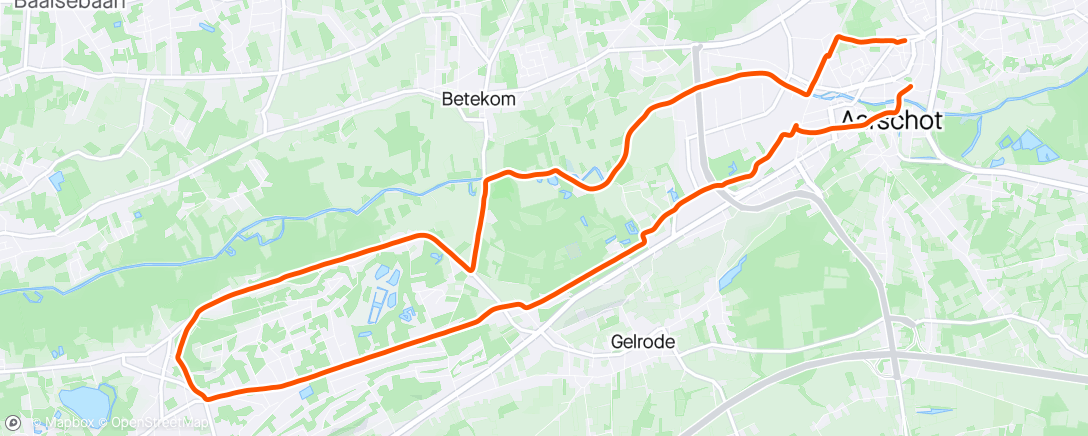 Map of the activity, T1: LSD 18km