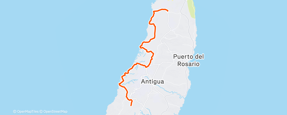 Map of the activity, Dia 4: Bikepacking Canarias - Fuerteventura