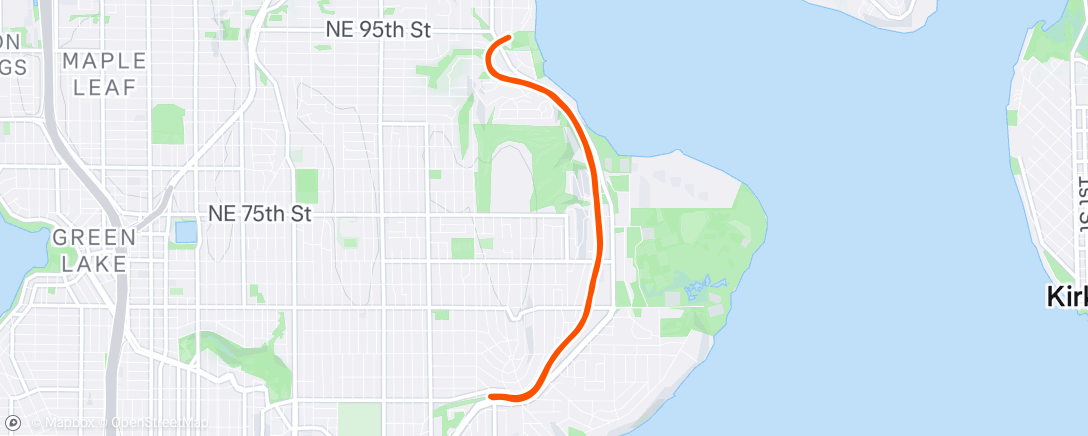 Map of the activity, Morning Run
