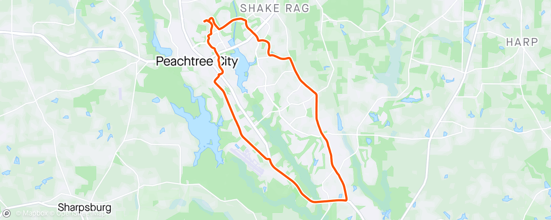 Map of the activity, Endurance  1
