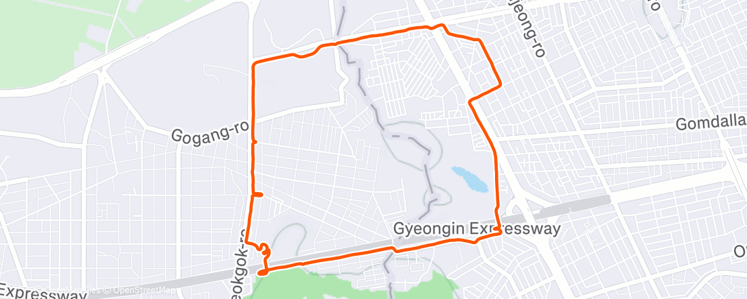 Map of the activity, [529일차. 매일달리기 513일차.]