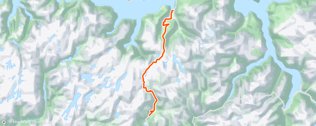Mapa de la actividad, Vikafjellet t/r